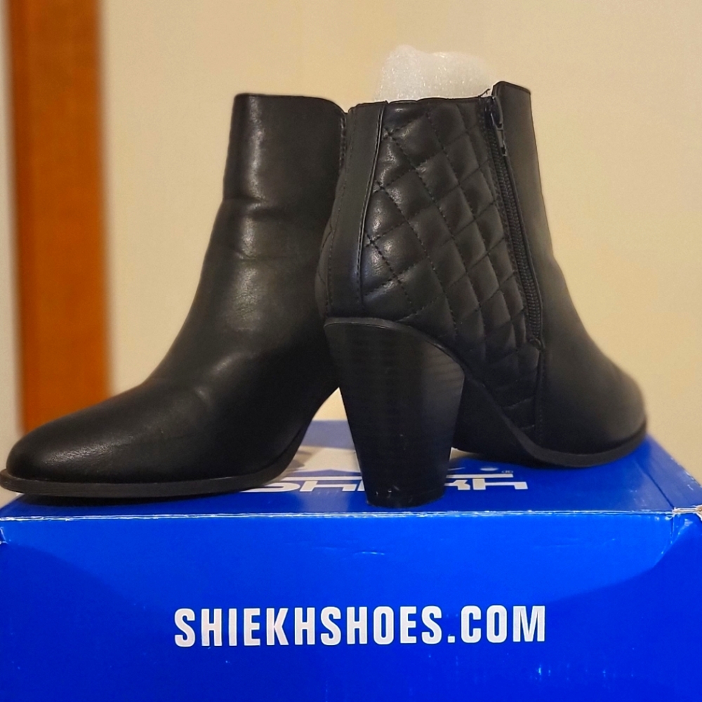 Black ankle boots